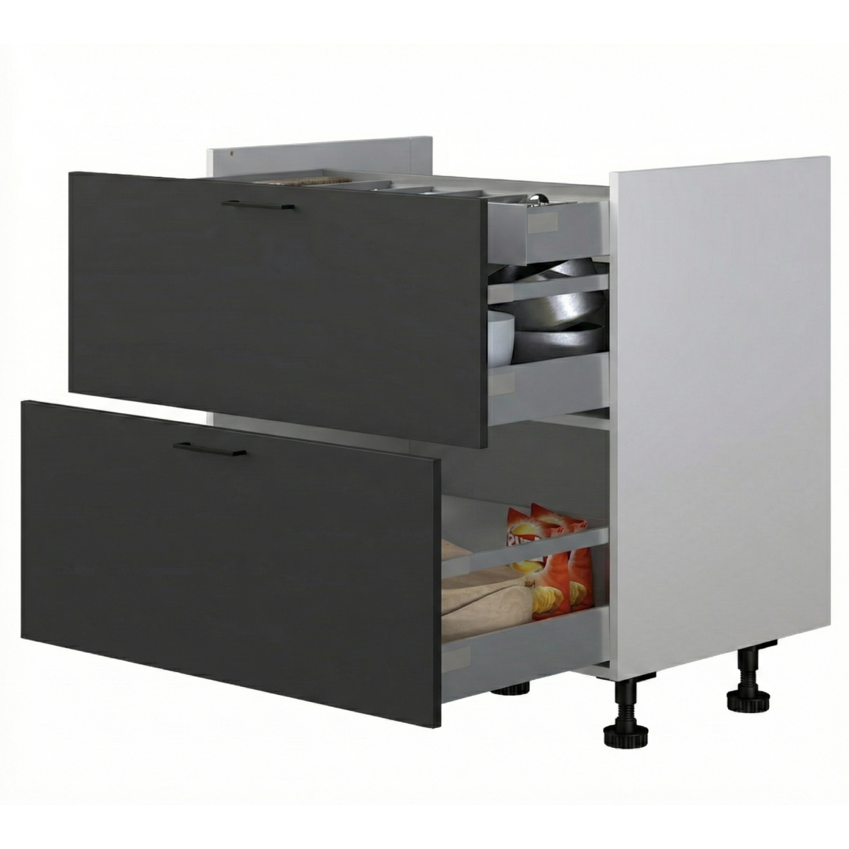 Kookplaatkast 90 cm met korven en interne lade main product photo