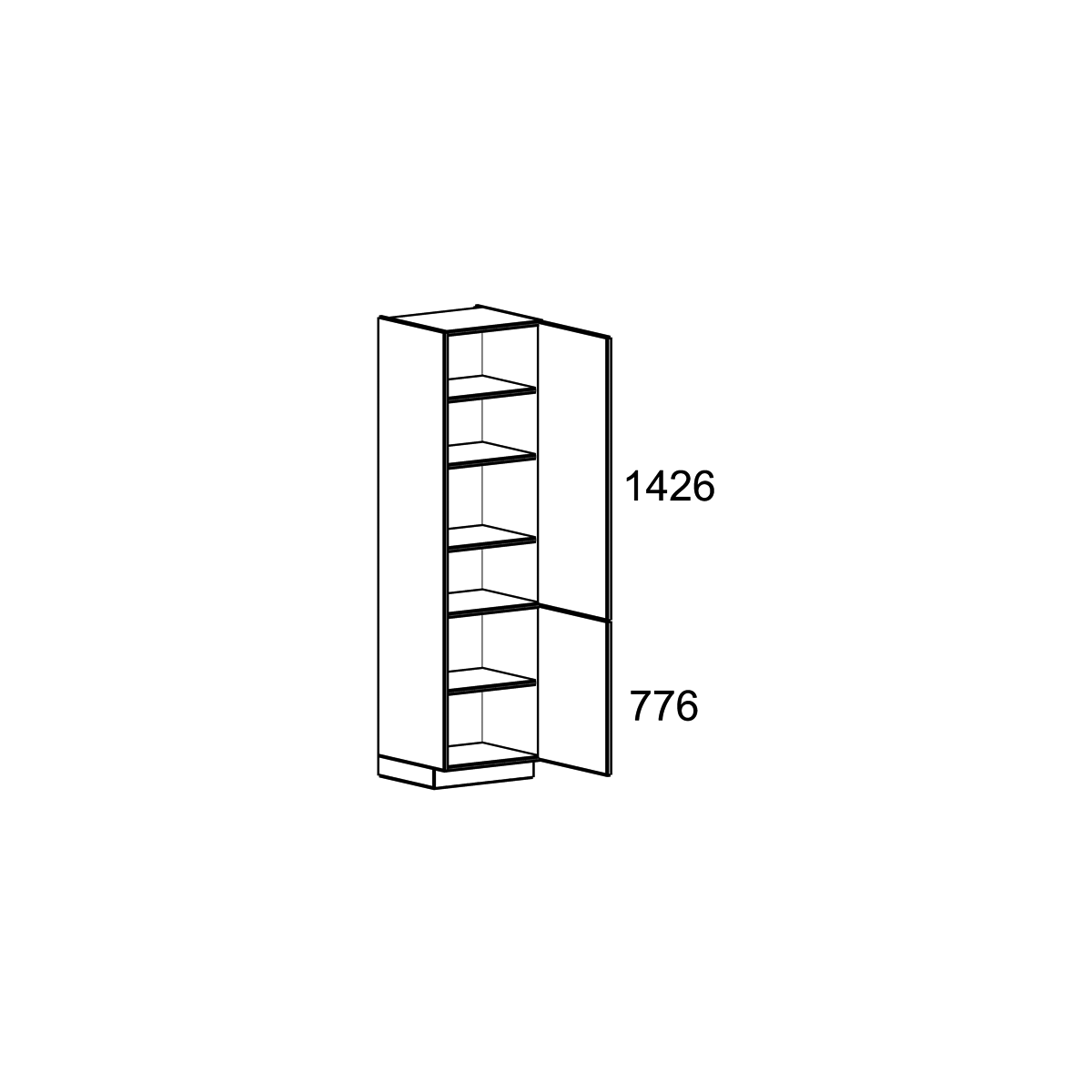Servieskast 2210 x 300 - H302234 main product photo
