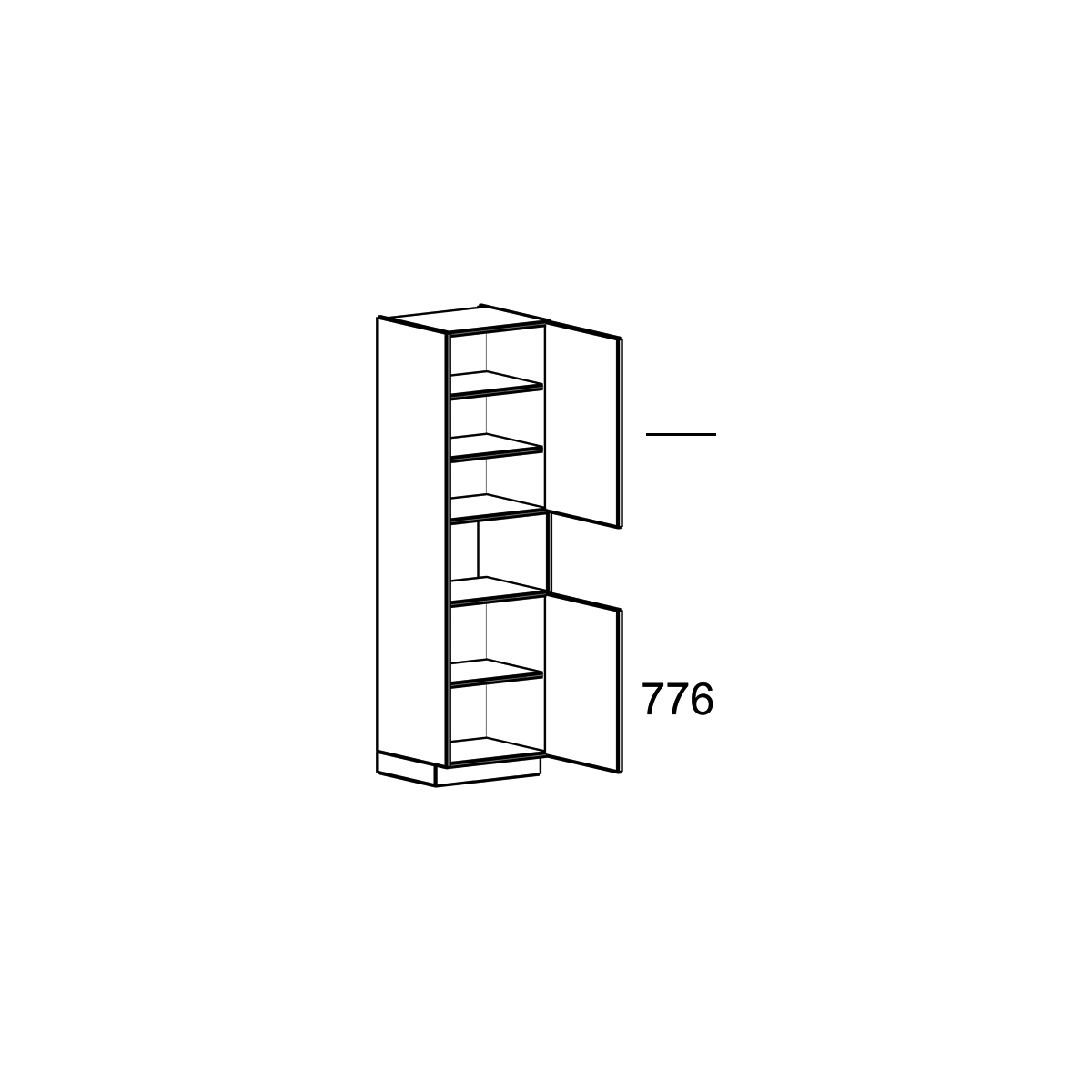 HAM419-1 - Apparatenkast 1950 x 600 main product photo