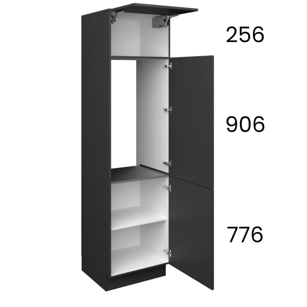 Apparatenkast 60 x 195 cm voor koelkast 88 cm, kleur naar wens Apparatenkast 60 x 195 cm voor koelkast 88 cm, kleur naar wens