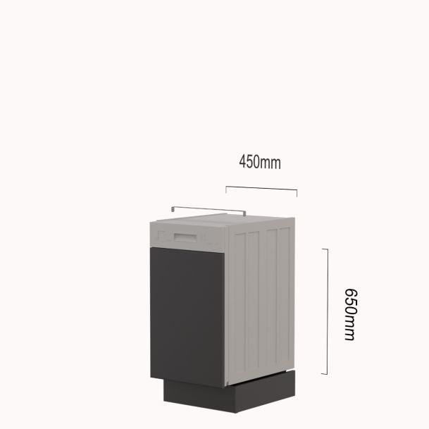 Vaatwasserfront MAXI voor frontbediening 45 cm, kleur naar keuze Vaatwasserfront MAXI voor frontbediening 45 cm, kleur naar keuze