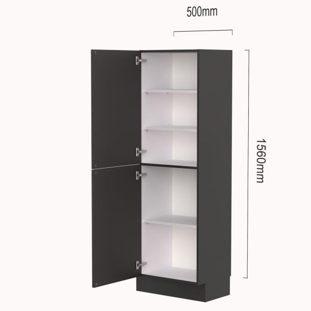 Ondiepe servieskast 50 cm, kleur naar wens