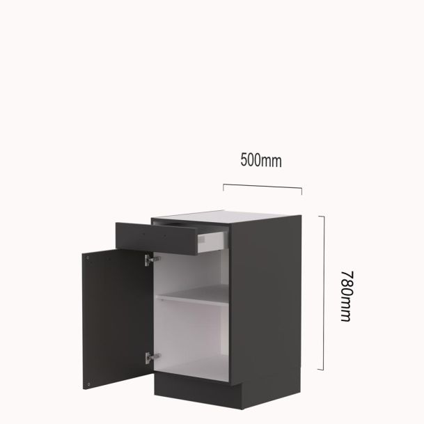 Ladekast 50 cm, kleur naar wens Ladekast 50 cm, kleur naar wens