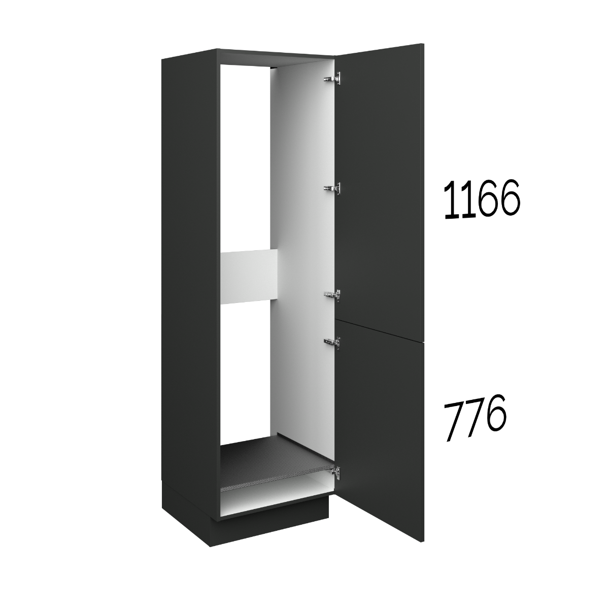 Apparatenkast 60 x 195 cm voor koelvriescombinatie 178 cm main product photo