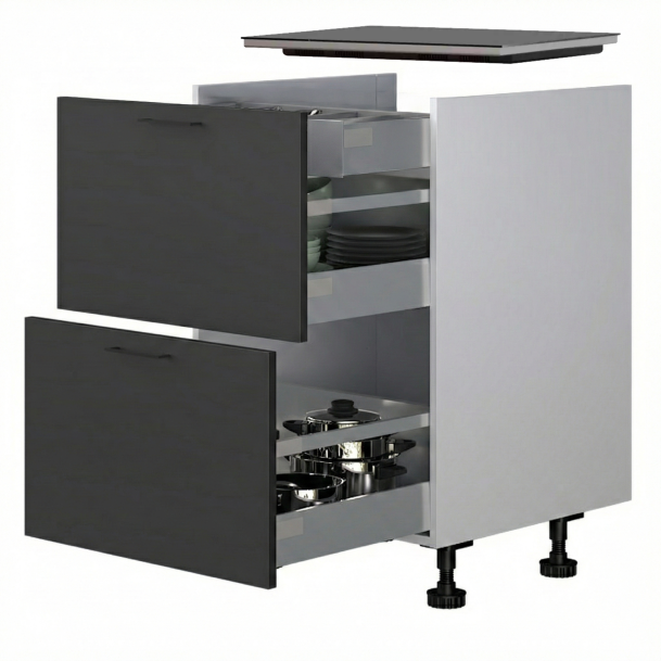 Voordeelset Etna KI1160ZT inductie kookplaat met kast 60 cm met interne lade