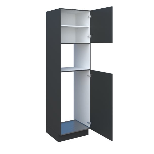 Hoge kast 208cm voor koelkast nis 102cm en combi nis 45cm