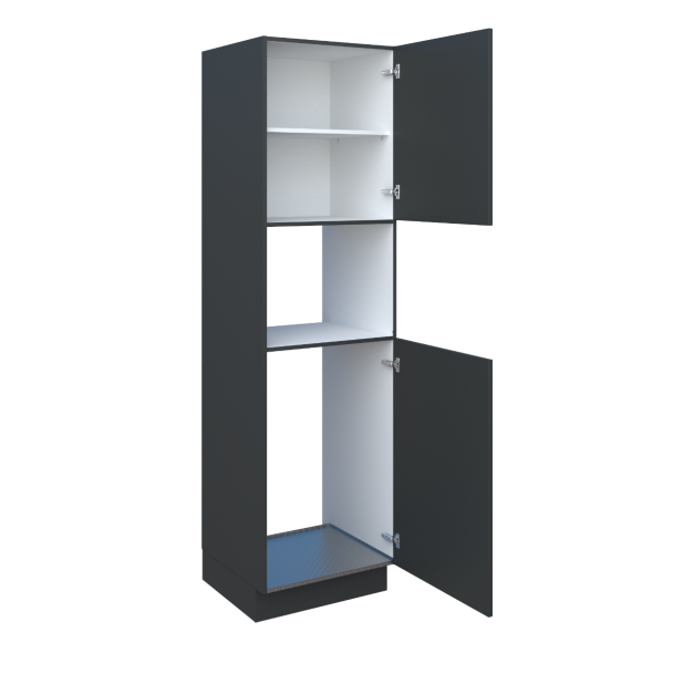 Hoge kast 208cm voor koelkast nis 88cm en combi