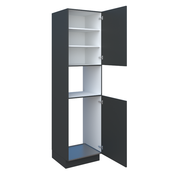Hoge kast 221cm voor koelkast nis 88cm en combi