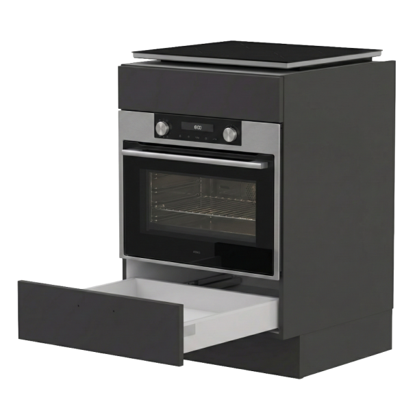 Voordeelset Atag 2-fasen inductie kookplaat en combimagnetron met kast 60 cm