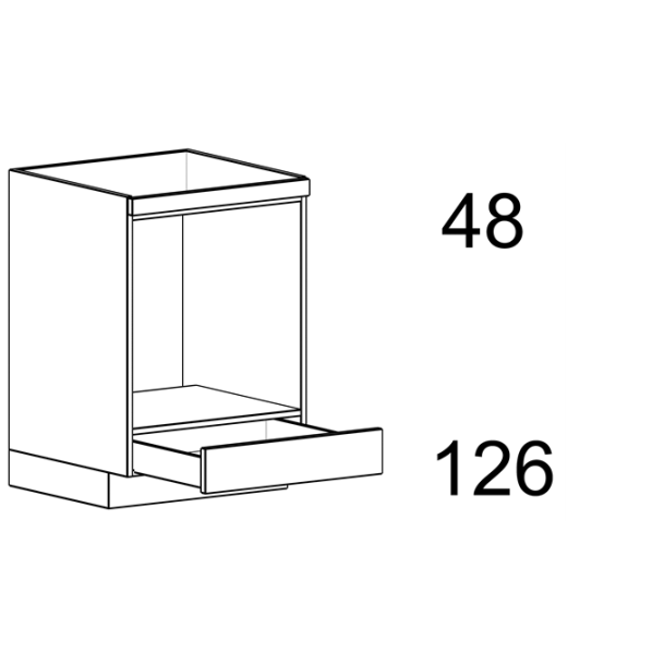 Oven-inbouwkast 780 x 600