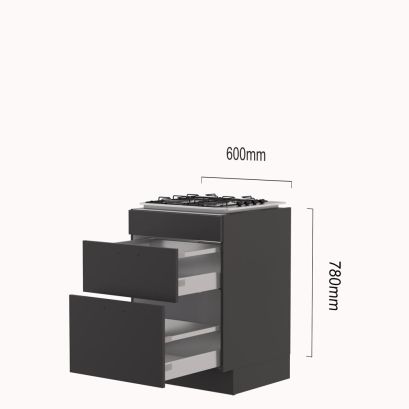 kookplaat-korvenkast 60 cm gas